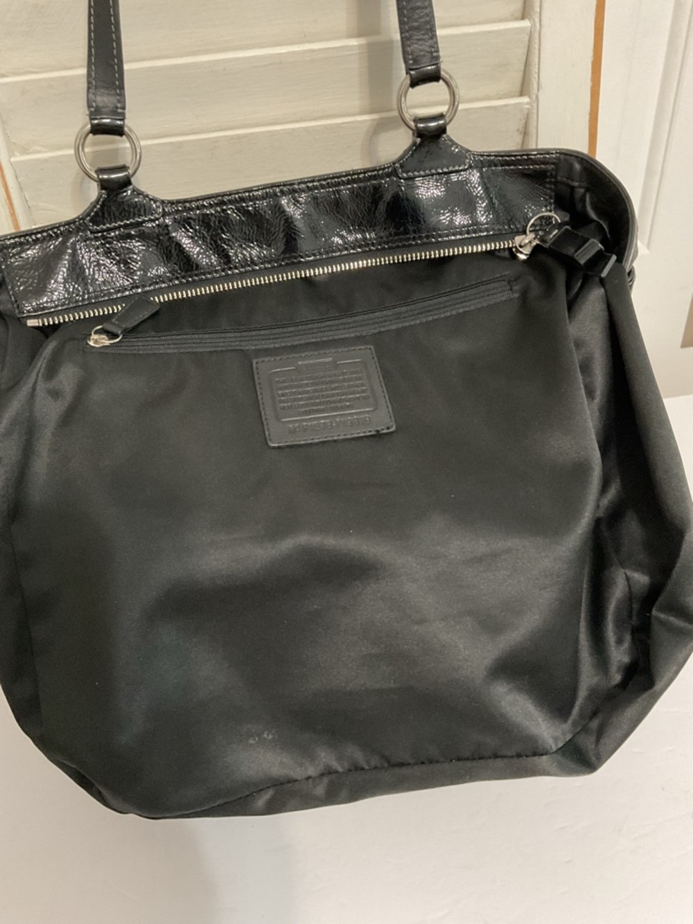 COACH Gallery Embossed Leather Tote No. F1276-F19818 - Picture 10 of 12